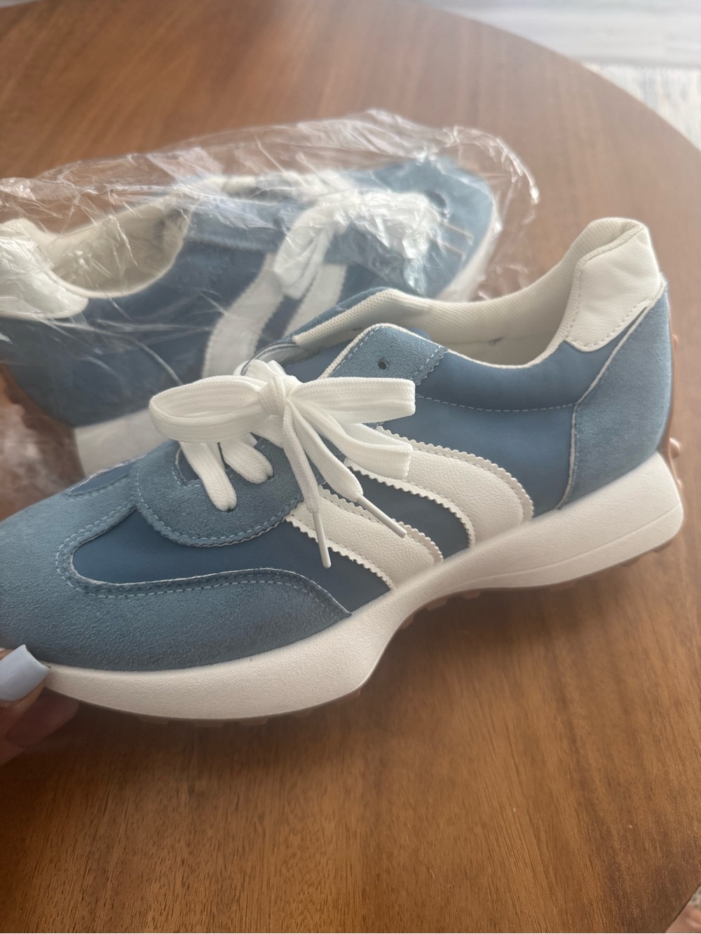 Source Unknown Blue and White  Sneakers